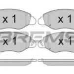 BP3010 BREMSI комплект тормозных колодок