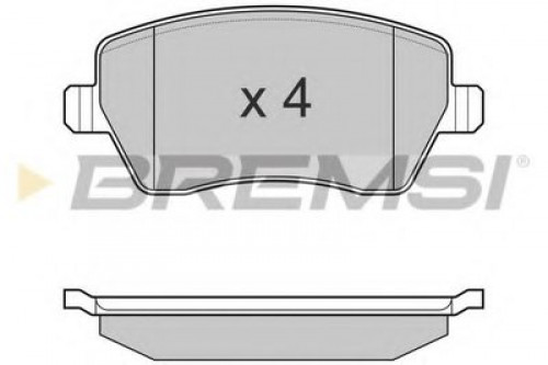 BP3026 BREMSI комплект тормозных колодок