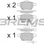 BP3071 BREMSI комплект тормозных колодок