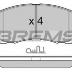 BP3080 BREMSI комплект тормозных колодок