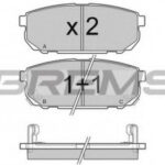 BP3105 BREMSI комплект тормозных колодок
