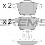 BP3110 BREMSI комплект тормозных колодок