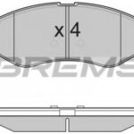 BP3111 BREMSI комплект тормозных колодок