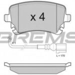 BP3140 BREMSI комплект тормозных колодок