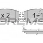 BP3146 BREMSI комплект тормозных колодок