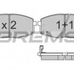 BP3147 BREMSI комплект тормозных колодок