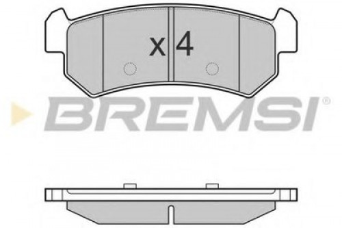 BP3148 BREMSI комплект тормозных колодок