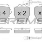 BP3151 BREMSI комплект тормозных колодок
