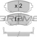BP3158 BREMSI комплект тормозных колодок