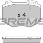 BP3166 BREMSI комплект тормозных колодок