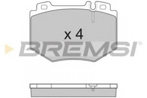 BP3166 BREMSI комплект тормозных колодок