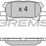 BP3169 BREMSI комплект тормозных колодок