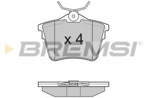 BP3183 BREMSI комплект тормозных колодок