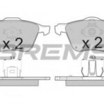 BP3187 BREMSI комплект тормозных колодок
