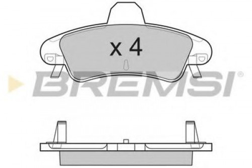 BP3188 BREMSI комплект тормозных колодок