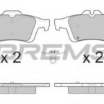 BP3217 BREMSI комплект тормозных колодок