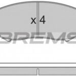BP3244 BREMSI комплект тормозных колодок