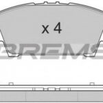 BP3245 BREMSI комплект тормозных колодок