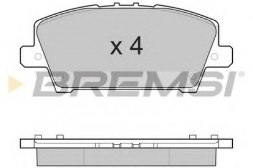BP3245 BREMSI комплект тормозных колодок