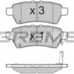 BP3257 BREMSI комплект тормозных колодок