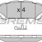 BP3270 BREMSI комплект тормозных колодок