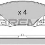 BP3275 BREMSI комплект тормозных колодок