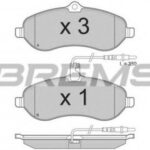 BP3283 BREMSI комплект тормозных колодок