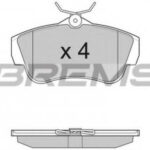 BP3284 BREMSI комплект тормозных колодок