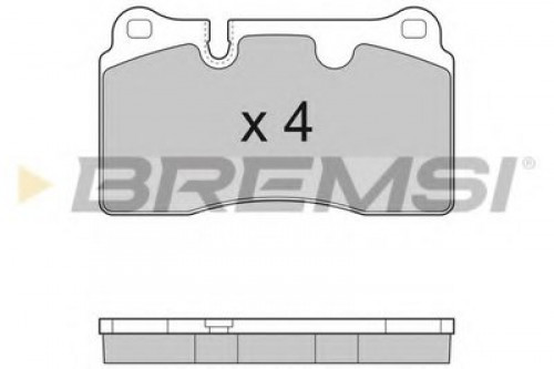 BP3289 BREMSI комплект тормозных колодок
