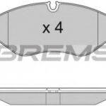 BP3292 BREMSI комплект тормозных колодок
