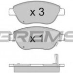 BP3295 BREMSI комплект тормозных колодок