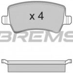 BP3298 BREMSI комплект тормозных колодок
