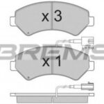 BP3323 BREMSI комплект тормозных колодок