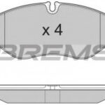 BP3324 BREMSI комплект тормозных колодок