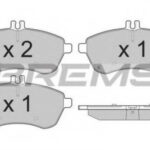 BP3327 BREMSI комплект тормозных колодок