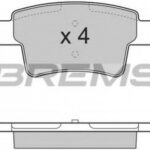 BP3331 BREMSI комплект тормозных колодок