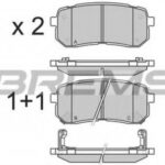 BP3337 BREMSI комплект тормозных колодок