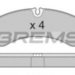 BP3365 BREMSI комплект тормозных колодок