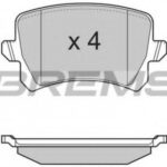 BP3366 BREMSI комплект тормозных колодок