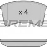 BP3367 BREMSI комплект тормозных колодок