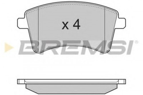 BP3367 BREMSI комплект тормозных колодок