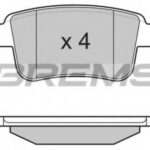 BP3368 BREMSI комплект тормозных колодок