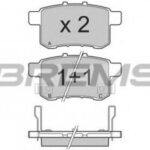 BP3370 BREMSI комплект тормозных колодок