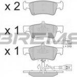 BP3372 BREMSI комплект тормозных колодок