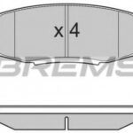 BP3382 BREMSI гальмівні колодки зад. toyota land cruiser 08- (advics)