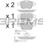 BP3394 BREMSI комплект тормозных колодок