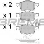 BP3413 BREMSI комплект тормозных колодок