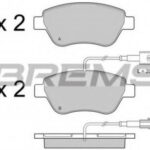 BP3425 BREMSI комплект тормозных колодок