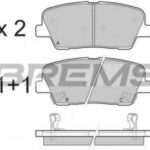 BP3435 BREMSI комплект тормозных колодок