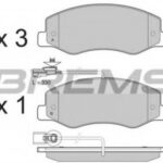 BP3440 BREMSI комплект тормозных колодок